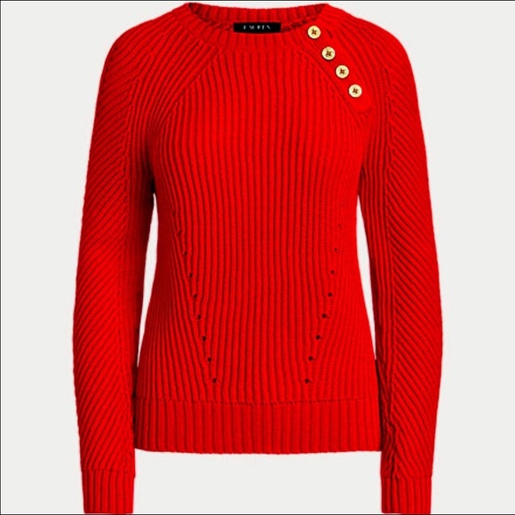 ❤️ NWT Ralph Lauren Ribbed Crewneck Sweater - Picture 2 of 6